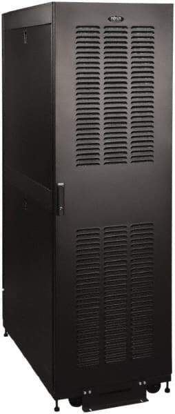 Tripp-Lite - 23.63" Overall Width x 42" Rack Height x 43" Overall Depth Data Cable Enclosure - 3,000 Lb Capacity, Black - Exact Industrial Supply