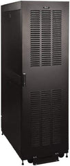 Tripp-Lite - 23.63" Overall Width x 42" Rack Height x 43" Overall Depth Data Cable Enclosure - 3,000 Lb Capacity, Black - Exact Industrial Supply