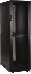 Tripp-Lite - 23.63" Overall Width x 42" Rack Height x 43" Overall Depth Data Cable Enclosure - 3,000 Lb Capacity, Black - Exact Industrial Supply