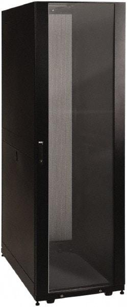 Tripp-Lite - 23.63" Overall Width x 42" Rack Height x 43" Overall Depth Data Cable Enclosure - 3,000 Lb Capacity, Black - Exact Industrial Supply