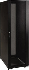 Tripp-Lite - 23.63" Overall Width x 42" Rack Height x 43" Overall Depth Data Cable Enclosure - 3,000 Lb Capacity, Black - Exact Industrial Supply
