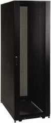 Tripp-Lite - 23.63" Overall Width x 42" Rack Height x 36" Overall Depth Data Cable Enclosure - 3,000 Lb Capacity, Black - Exact Industrial Supply