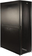 Tripp-Lite - 23.63" Overall Width x 45" Rack Height x 50.89" Overall Depth Data Cable Enclosure - 3,000 Lb Capacity, Black - Exact Industrial Supply