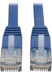 Tripp-Lite - Cat6, 24 AWG, 8 Wires, 550 MHz, Unshielded Network & Ethernet Cable - Blue, PVC, 25' OAL - Exact Industrial Supply