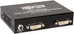 Tripp-Lite - Extender Splitter - RJ45 Connector, Black, Use with Cabling and Video Applications - Exact Industrial Supply