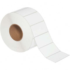 Value Collection - Pack of 4 Rolls, 3,000 Labels per Roll, 4" x 2" White Matte Coated Facestock Thermal Labels - Exact Industrial Supply