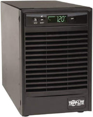Tripp-Lite - 15 Amp, 1,000 VA, Tower Mount Online Backup Uninterruptible Power Supply - Backup 3.8 min with Full Load & 12 min with Half Load, 120 VAC Input & Output, 900 Watt Output, 1 Phases, 6 Outlets - Exact Industrial Supply