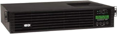Tripp-Lite - 15 Amp, 1,000 VA, Tower & Rack Mount Online Backup Uninterruptible Power Supply - Backup 4.8 min with Full Load & 14 min with Half Load, 120 VAC Input & Output, 900 Watt Output, 1 Phases, 6 Outlets - Exact Industrial Supply