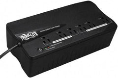 Tripp-Lite - 15 Amp, 350 VA, Flat Pack Mount Standby Backup Uninterruptible Power Supply - Backup 2-1/2 min with Full Load & 12 min with Half Load, 120 VAC Input & Output, 180 Watt Output, 1 Phases, 6 Outlets - Exact Industrial Supply