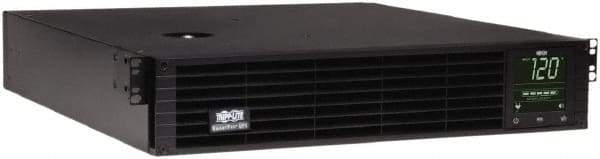Tripp-Lite - 20 Amp, 2,200 VA, Tower & Rack Mount Line Interactive Backup Uninterruptible Power Supply - Backup 5.6 min with Full Load & 14 min with Half Load, 120 VAC Input & Output, 1,920 Watt Output, 1 Phases, 8 Outlets - Exact Industrial Supply