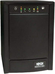 Tripp-Lite - 15 Amp, 1,050 VA, Tower Mount Line Interactive Backup Uninterruptible Power Supply - Backup 7 min with Full Load & 19 min with Half Load, 230 Volt Input & Output, 650 Watt Output, 1 Phases, 6 Outlets - Exact Industrial Supply