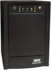 Tripp-Lite - 15 Amp, 1,050 VA, Tower Mount Line Interactive Backup Uninterruptible Power Supply - Backup 7 min with Full Load & 19 min with Half Load, 120 VAC Input & Output, 650 Watt Output, 1 Phases, 6 Outlets - Exact Industrial Supply