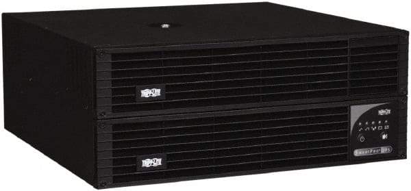 Tripp-Lite - 20 Amp, 2,200 VA, Tower & Rack Mount Line Interactive Backup Uninterruptible Power Supply - Backup 11 min with Full Load & 20 min with Half Load, 120 VAC Input & Output, 1,920 Watt Output, 1 Phases, 8 Outlets - Exact Industrial Supply