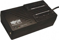Tripp-Lite - 15 Amp, 700 VA, Tower Mount Line Interactive Backup Uninterruptible Power Supply - Backup 2 min with Full Load & 8.6 min with Half Load, 120 VAC Input & Output, 350 Watt Output, 1 Phases, 8 Outlets - Exact Industrial Supply