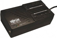 Tripp-Lite - 15 Amp, 550 VA, Tower Mount Line Interactive Backup Uninterruptible Power Supply - Backup 2 min with Full Load & 5-1/2 min with Half Load, 120 VAC Input & Output, 300 Watt Output, 1 Phases, 8 Outlets - Exact Industrial Supply