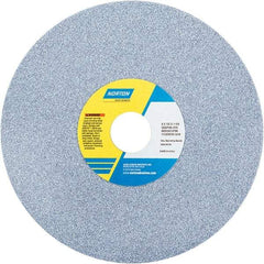 Norton - 8" Diam x 1-1/4" Hole x 1/2" Thick, J Hardness, 46 Grit Surface Grinding Wheel - Ceramic, Type 1, Coarse Grade, 3,600 Max RPM - Exact Industrial Supply