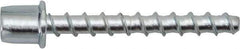 Powers Fasteners - 3/8" Zinc-Plated Steel Vertical (End Drilled) Mount Threaded Rod Anchor - 1/4" Diam x 2-1/2" Long, 4,270 Lb Ultimate Pullout, For Use with Concrete/Masonry - Exact Industrial Supply