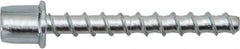 Powers Fasteners - 1/4" Zinc-Plated Steel Vertical (End Drilled) Mount Threaded Rod Anchor - 1/4" Diam x 1-5/8" Long, 3,265 Lb Ultimate Pullout, For Use with Concrete/Masonry - Exact Industrial Supply