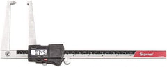 Starrett - 0 to 6" Range 0.0005" Resolution, Electronic Caliper - Stainless Steel with 1-1/2" Stainless Steel Jaws - Exact Industrial Supply