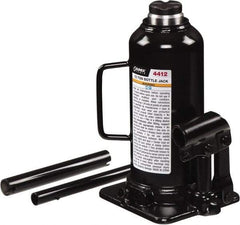 Sunex Tools - 12 Ton Capacity Bottle Jack - 9.1" to 18.3" High, 5.71" Long x 4.96" Wide Base - Exact Industrial Supply