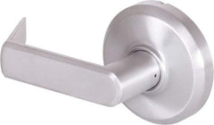 Stanley - Grade 2 Dummy Lever Lockset - 2-3/4" Back Set, Zinc, Satin Chrome Finish - Exact Industrial Supply