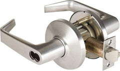 Stanley - Grade 1 Institution Lever Lockset - 2-3/4" Back Set, Zinc, Satin Chrome Finish - Exact Industrial Supply