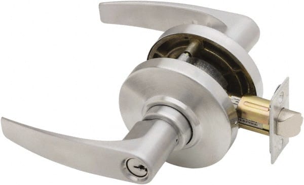 Schlage - Storeroom Lever Lockset for 2-1/4" Thick Doors - Exact Industrial Supply