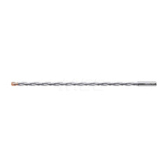 Extra Length Drill Bit: 0.189″ Dia, 140 °, Solid Carbide TiAlN Finish, 6.654″ Flute Length, 7.874″ OAL, Spiral Flute, Straight-Cylindrical Shank, Series DC170