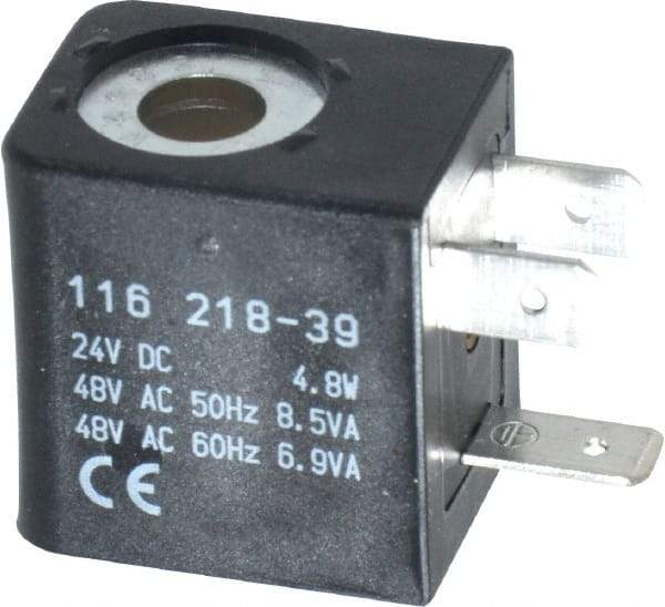 ARO/Ingersoll-Rand - 24 DC Volt, Din Connection Coil Lead Length, Class F, Solenoid Coil - 4.8 Watt, NEMA 4 Enclosure, Use with ARO Solenoid Valve - Exact Industrial Supply
