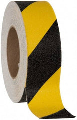 NMC - Black & Yellow Striped Anti-Slip Vinyl Tape - 6" Wide x 0.02" Thick, General Traffic - Exact Industrial Supply