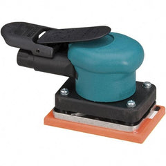 Dynabrade - 10,000 OPM, 13 CFM Air Consumption, Palm Air Orbital Sander - Rectangular Pad, 1/4 NPT Inlet - Exact Industrial Supply