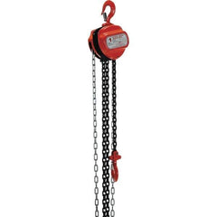 Vestil - 2,000 Lb Lifting Capacity, 10' Lift Height, Hand Hoist - Made from Chain - Exact Industrial Supply