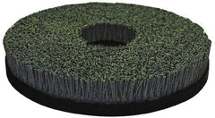 Osborn - 14" 120 Grit Silicon Carbide Crimped Disc Brush - Fine Grade, Plain Hole Connector, 1" Trim Length, 7/8" Arbor Hole - Exact Industrial Supply