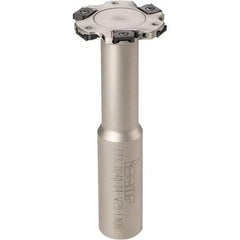 Iscar - Shank Connection, 9/32" Cutting Width, 5/8" Depth of Cut, 2" Cutter Diam, 8 Tooth Indexable Slotting Cutter - 3/4" Shank Diam, ETS-LN08 Toolholder, LNET Insert, Right Hand Cutting Direction - Exact Industrial Supply