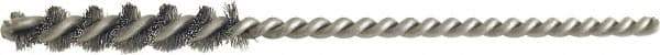 Brush Research Mfg. - 1" Long Stainless Steel Deburring Brush - 3" OAL, 0.003" Wire Diam, 0.083" Shank Diam - Exact Industrial Supply