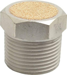 PRO-SOURCE - 1 Male NPT, 1-5/16" Hex, 1-5/16" OAL, Breather Vent - 150 Max psi, Bronze - Exact Industrial Supply