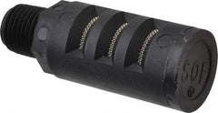 PRO-SOURCE - 1/4 Male NPT, 5/8" Hex, 2-15/64" OAL, Muffler - 150 Max psi, Glass Filled Nylon - Exact Industrial Supply