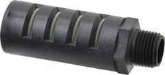 PRO-SOURCE - 1/2 Male NPT, 1" Hex, 3-35/64" OAL, Muffler - 150 Max psi, Glass Filled Nylon - Exact Industrial Supply