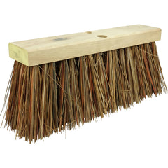 16″ Street Broom, 6-1/4″ Trim Length, Bass and Palmyra Blend Fill - Exact Industrial Supply