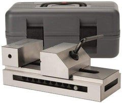 Gibraltar - 3-15/16" Jaw Width, 5" Jaw Opening Capacity, 1.97" Jaw Height, Toolmaker's Vise - Flat Jaw, 0.003" Parallelism, 0.005" Squareness, 280mm OAL x 3.93" OAH - Exact Industrial Supply