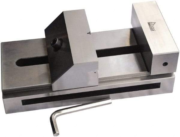 Gibraltar - 5-29/32" Jaw Width, 7" Jaw Opening Capacity, 1.969" Jaw Height, Toolmaker's Vise - Flat Jaw, 0.00012" Parallelism, 0.0002" Squareness, 300mm OAL x 3-15/16" OAH - Exact Industrial Supply