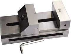Gibraltar - 5-29/32" Jaw Width, 7" Jaw Opening Capacity, 1.969" Jaw Height, Toolmaker's Vise - Flat Jaw, 0.00012" Parallelism, 0.0002" Squareness, 300mm OAL x 3-15/16" OAH - Exact Industrial Supply
