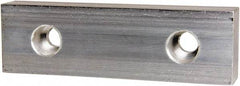 Gibraltar - 8" Wide x 2-1/2" High x 1-1/4" Thick, Flat/No Step Vise Jaw - Soft, Aluminum, Fixed Jaw, Compatible with 8" Vises - Exact Industrial Supply