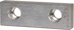 Gibraltar - 3" Wide x 1" High x 1/2" Thick, Flat/No Step Vise Jaw - Soft, Aluminum, Fixed Jaw, Compatible with 3" Vises - Exact Industrial Supply