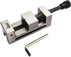 Gibraltar - 2.48" Jaw Width, 3.43 Jaw Opening Capacity, 1.26" Jaw Height, Toolmaker's Vise - Flat Jaw, 0.00012" Parallelism, 0.0002" Squareness, 230mm OAL x 2.48" OAH - Exact Industrial Supply