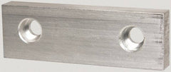 Gibraltar - 6" Wide x 2" High x 3/4" Thick, Flat/No Step Vise Jaw - Soft, Aluminum, Fixed Jaw, Compatible with 6" Vises - Exact Industrial Supply