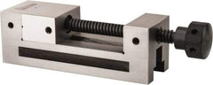 Gibraltar - 2-1/2" Jaw Width, 3" Jaw Opening Capacity, 1-1/4" Jaw Height, Toolmaker's Vise - Flat Jaw, 0.0002" Parallelism, 0.0003" Squareness, 7.4" OAL x 2-1/2" OAH - Exact Industrial Supply