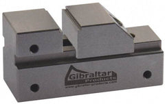 Gibraltar - 1" Jaw Width, 13/16" Jaw Opening Capacity, 3/8" Jaw Height, Toolmaker's Vise - Flat Jaw, 0.005" Parallelism, 0.005" Squareness, 65mm OAL x 1-1/4" OAH - Exact Industrial Supply