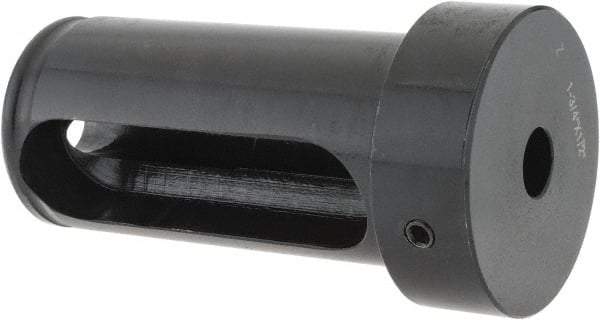Interstate - 1/2" ID, 1-3/4" OD, 3-1/2" Length Under Head, Type Z Lathe Tool Holder Bushing - 3/4" Head Thickness, 3-1/8" Slot Length - Exact Industrial Supply