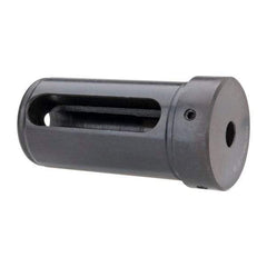 Interstate - 1/2" ID, 2" OD, 3-3/4" Length Under Head, Type Z Lathe Tool Holder Bushing - 3/4" Head Thickness, 3-3/8" Slot Length - Exact Industrial Supply